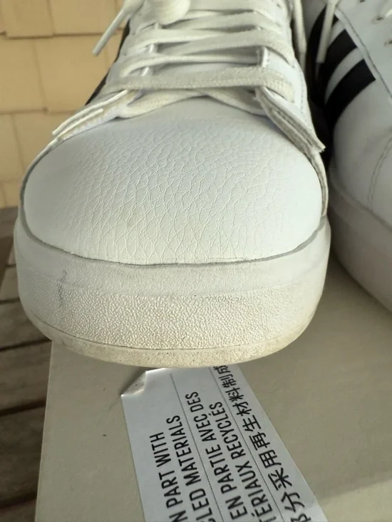 Adidas Grand Court 2.0 White Black Stripe Sneakers Women’s 7 - Picture 13 of 14